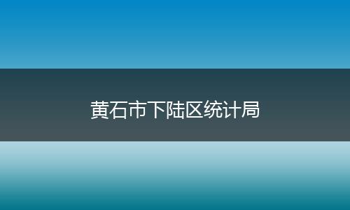 黄石市下陆区统计局