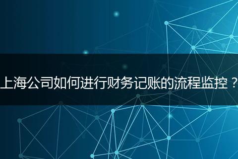 上海公司如何进行财务记账的流程监控？