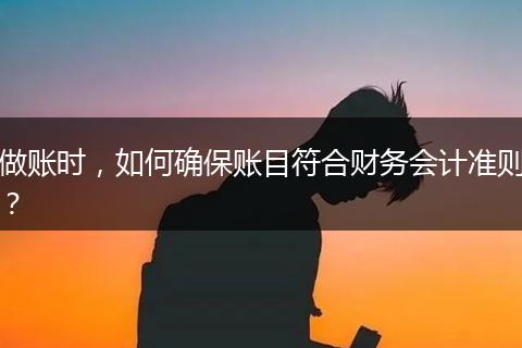 做账时，如何确保账目符合财务会计准则？