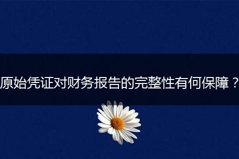原始凭证对财务报告的完整性有何保障？