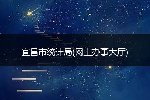 宜昌市统计局(网上办事大厅)