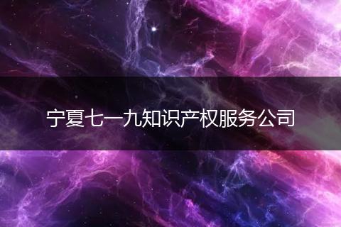 宁夏七一九知识产权服务公司