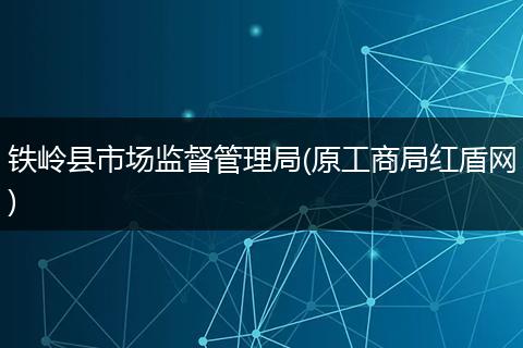 铁岭县市场监督管理局(原工商局红盾网)