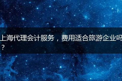 上海代理会计服务，费用适合旅游企业吗？