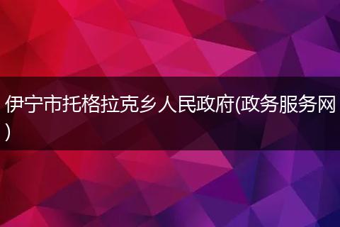 伊宁市托格拉克乡人民政府(政务服务网)
