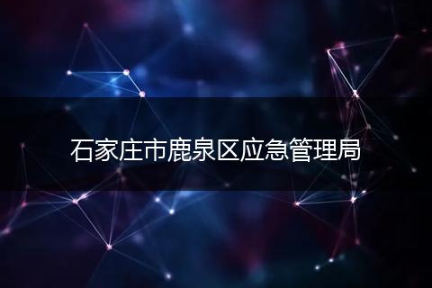 石家庄市鹿泉区应急管理局