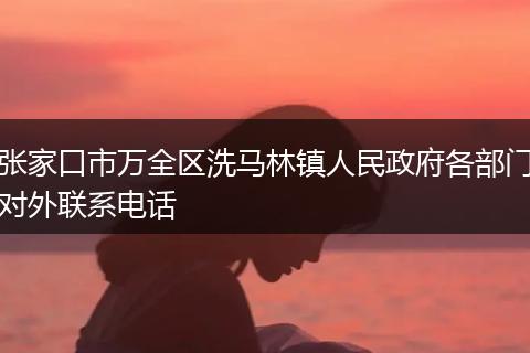 张家口市万全区洗马林镇人民政府各部门对外联系电话