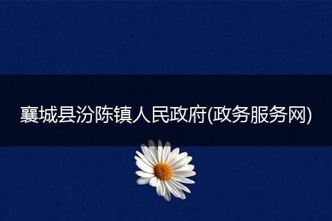 襄城县汾陈镇人民政府(政务服务网)