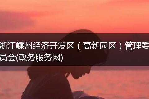 浙江嵊州经济开发区（高新园区）管理委员会(政务服务网)