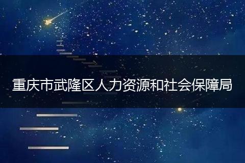重庆市武隆区人力资源和社会保障局