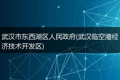 武汉市东西湖区人民政府(武汉临空港经济技术开发区)