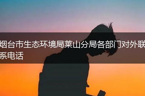 烟台市生态环境局莱山分局各部门对外联系电话