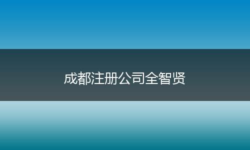 成都注册公司全智贤