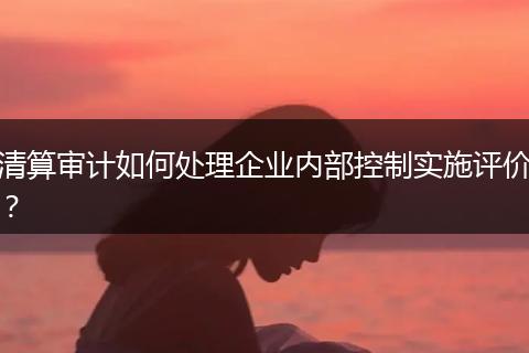 清算审计如何处理企业内部控制实施评价？