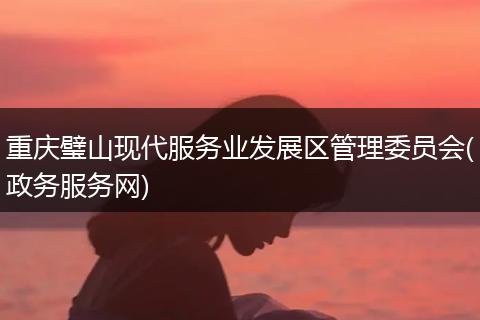 重庆璧山现代服务业发展区管理委员会(政务服务网)