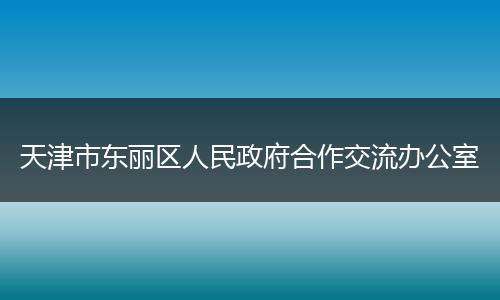 天津市东丽区人民政府合作交流办公室