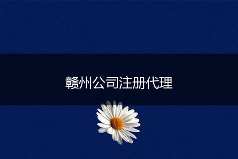 赣州公司注册代理