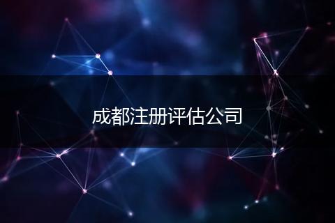 成都注册评估公司