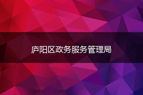 庐阳区政务服务管理局