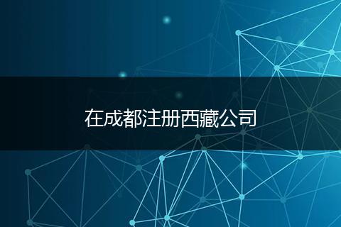 在成都注册西藏公司