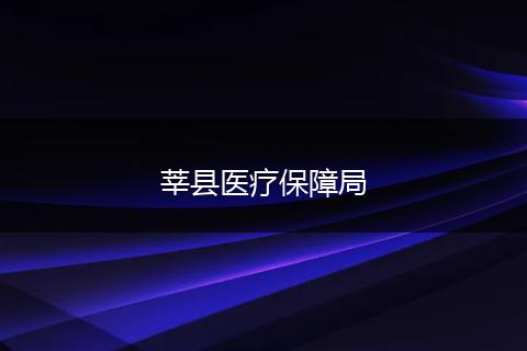 莘县医疗保障局