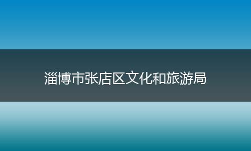 淄博市张店区文化和旅游局