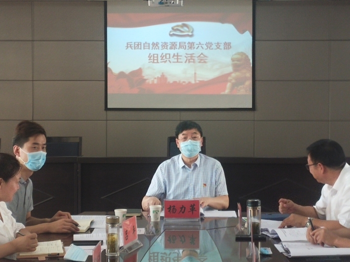 兵团自然资源局机关党委第六党支部召开