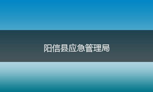 阳信县应急管理局
