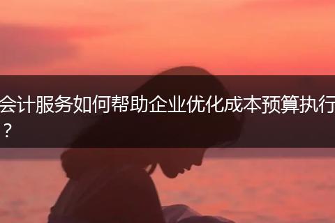 会计服务如何帮助企业优化成本预算执行？