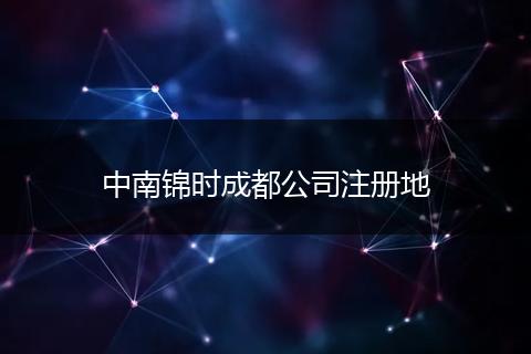 中南锦时成都公司注册地