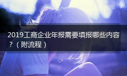 2019工商企业年报需要填报哪些内容？（附流程）
