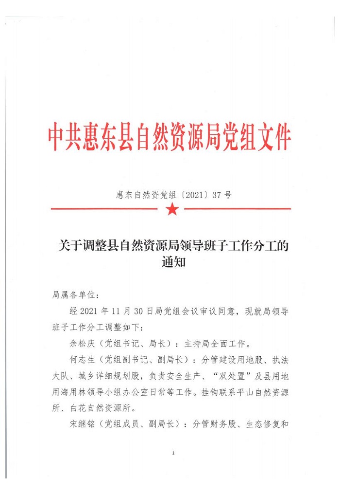 惠东县自然资源局