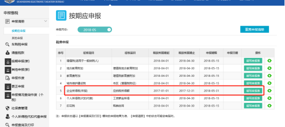 广东省电子税务局居民企业（查账征收）企业所得税年度申报操作流程说明
