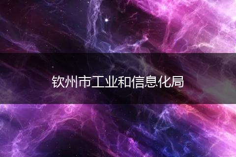 钦州市工业和信息化局