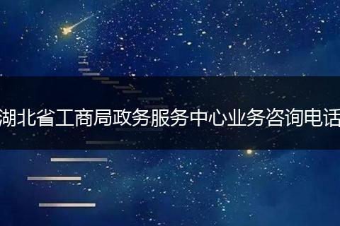 湖北省工商局政务服务中心业务咨询电话
