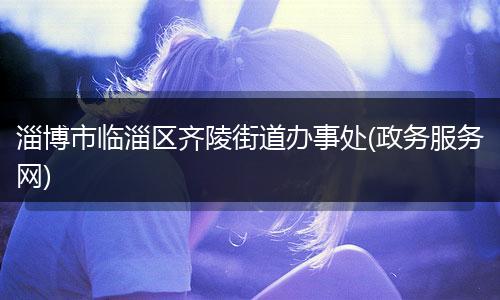 淄博市临淄区齐陵街道办事处(政务服务网)