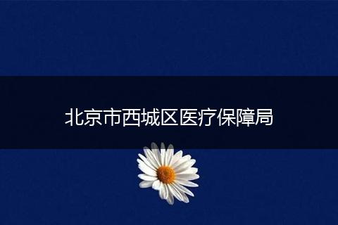 北京市西城区医疗保障局