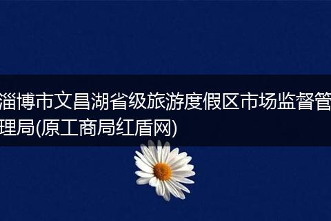 淄博市文昌湖省级旅游度假区市场监督管理局(原工商局红盾网)