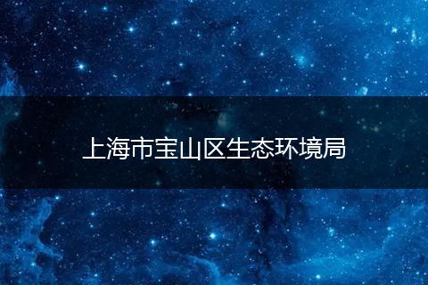 上海市宝山区生态环境局