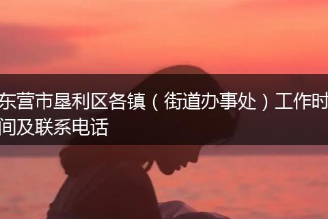 东营市垦利区各镇（街道办事处）工作时间及联系电话