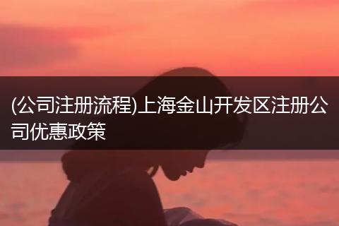 (公司注册流程)上海金山开发区注册公司优惠政策