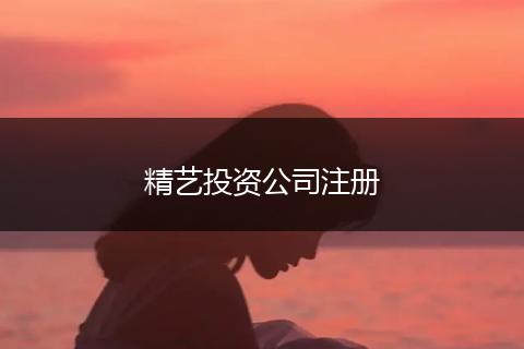 精艺投资公司注册