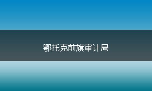 鄂托克前旗审计局
