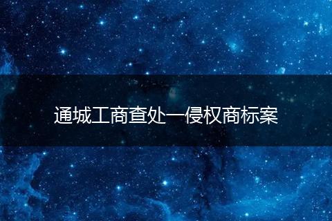 通城工商查处一侵权商标案