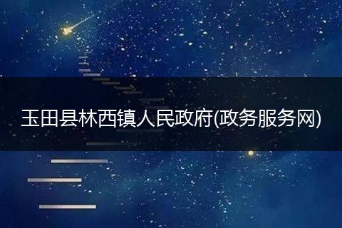 玉田县林西镇人民政府(政务服务网)