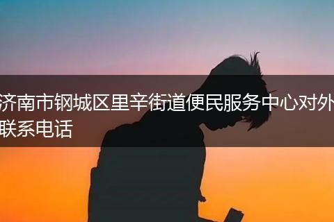 济南市钢城区里辛街道便民服务中心对外联系电话