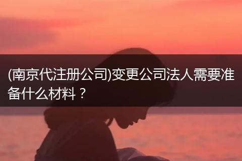 (南京代注册公司)变更公司法人需要准备什么材料？