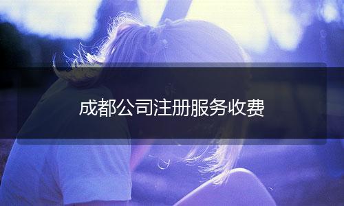 成都公司注册服务收费