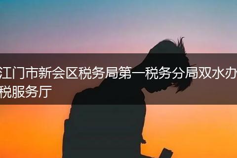 江门市新会区税务局第一税务分局双水办税服务厅