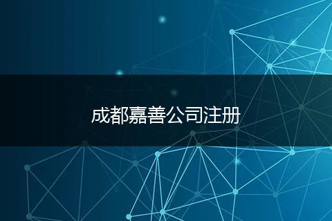成都嘉善公司注册